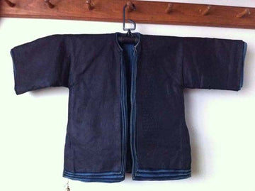Chinese child's jacket, eleven layers of indigo