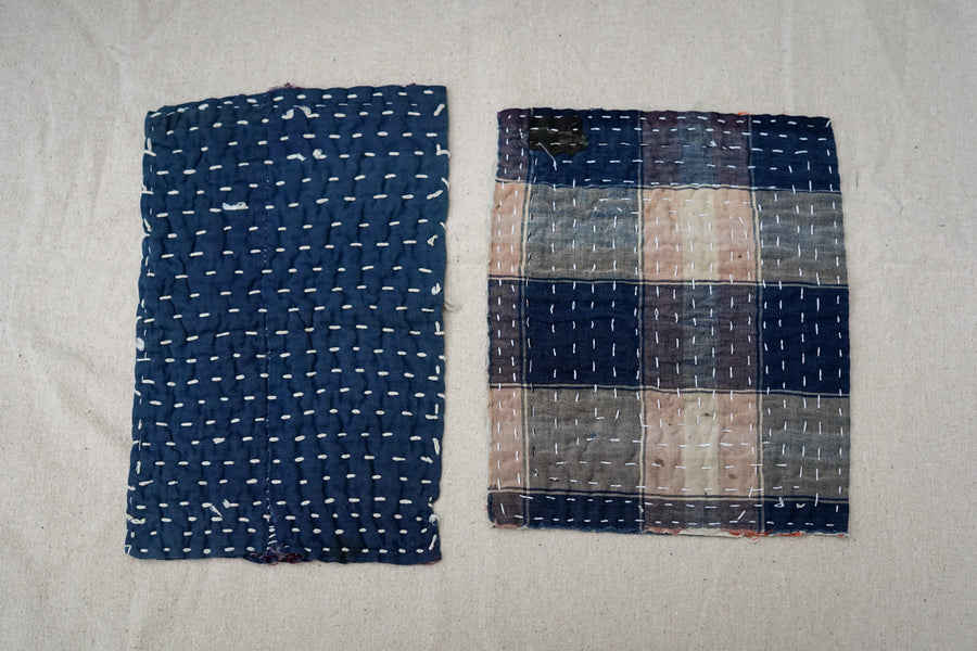 zokin dust cloths, 2, plaid and indigo