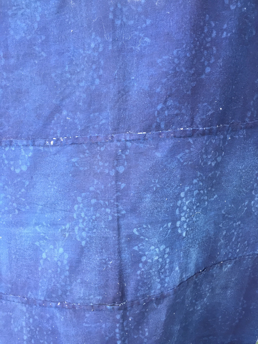 futon cover, katazome w/stencilled crests